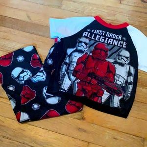 Star Wars themed kids pj set